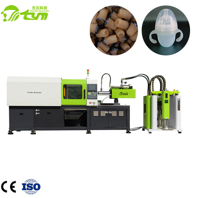 Fully Automatic Injection Rate 30g/S Silicone Molding Machine Making Baby Feeding Nipple Pacifier Clamping Force 130T