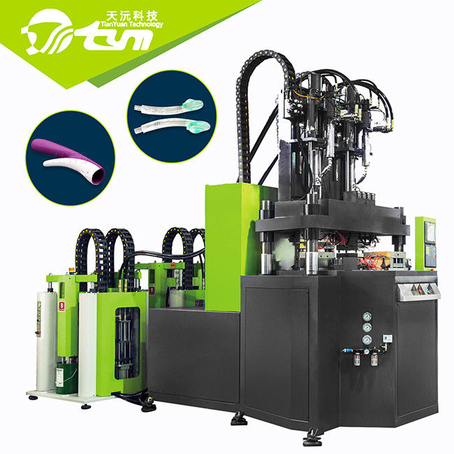 LSR Two Color Injection Molding Machine , 30g / S Rotary Table Injection Molding Machine