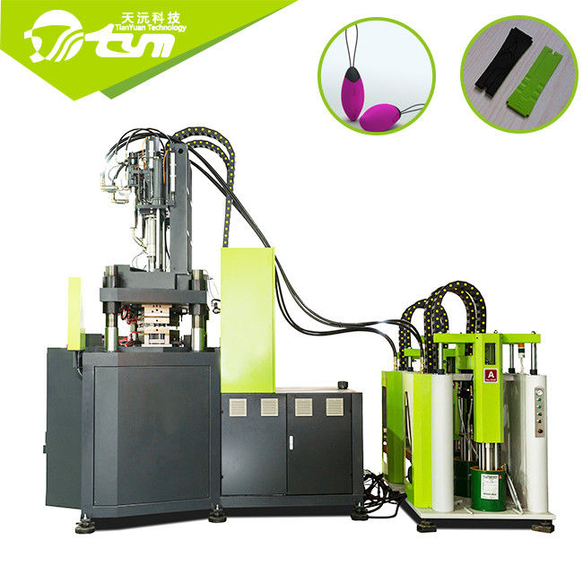 Double Material / Color Silicone Wristband Machine , 240T Double Injection Molding Process