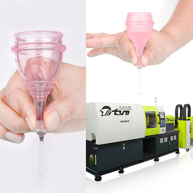 Feminine Hygiene Menstrual Cup Manufacturing Machine 130T Clamping Force