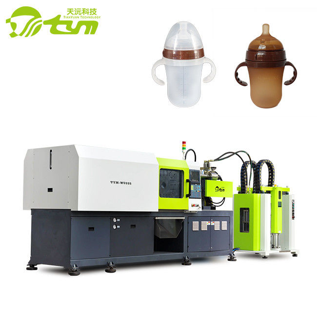 Stable Hydraulic Low Volume Liquid Silicone Injection Molding 700kg/Cm2 For Baby Feeding Bottle Products